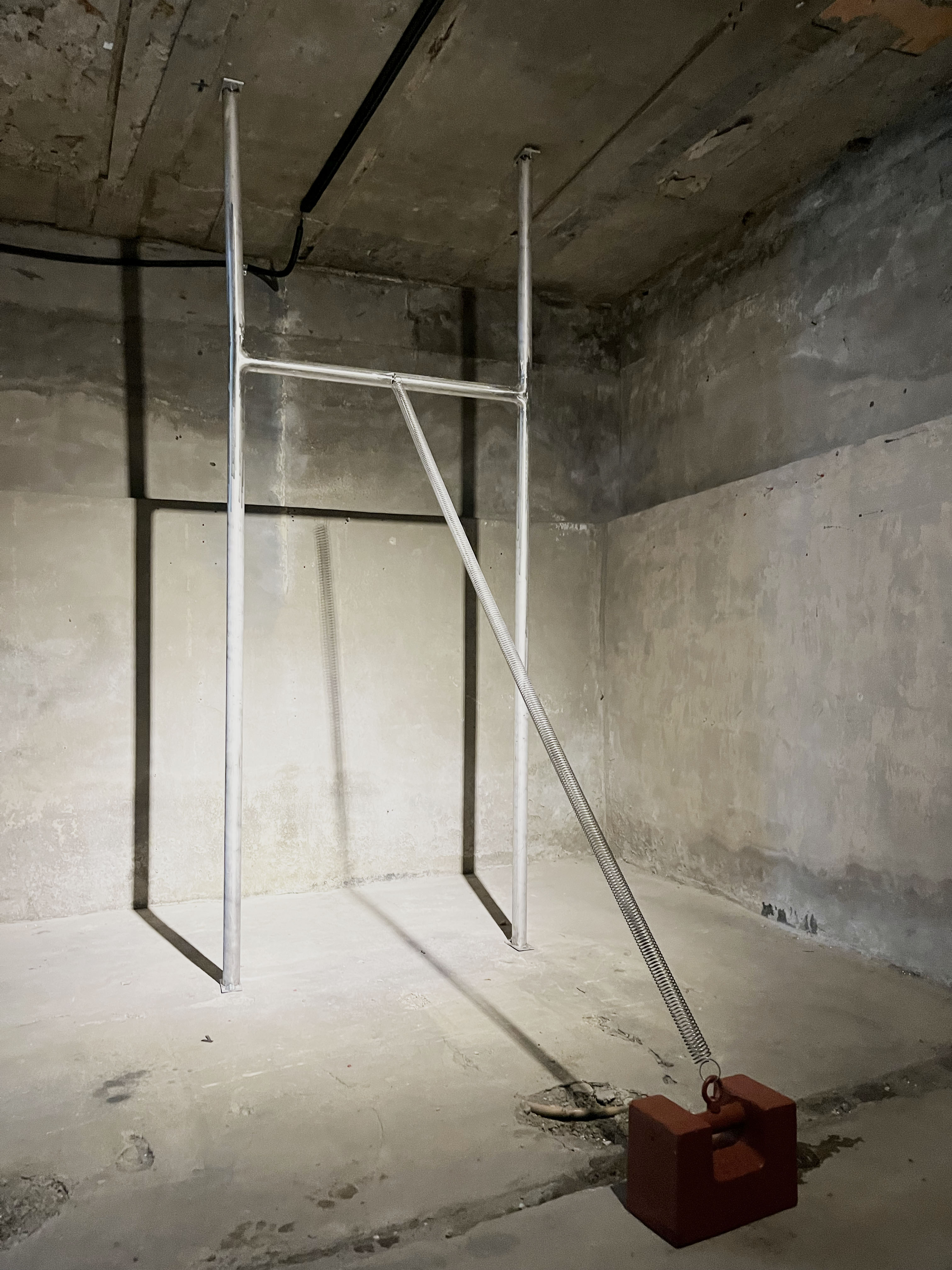 Weekend on Isle of Portland, Installation, Cement and iron, 2023