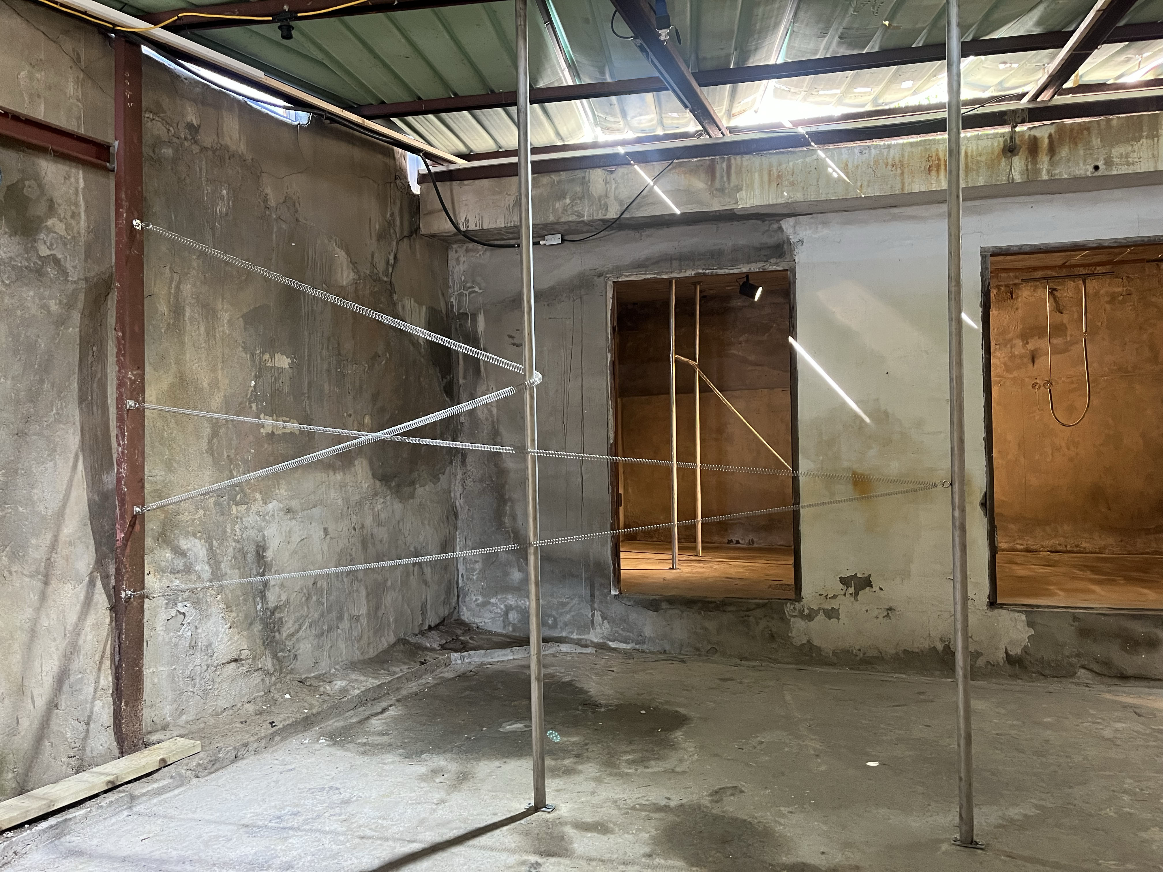 Weekend on Isle of Portland, Installation, Cement and iron, 2023
