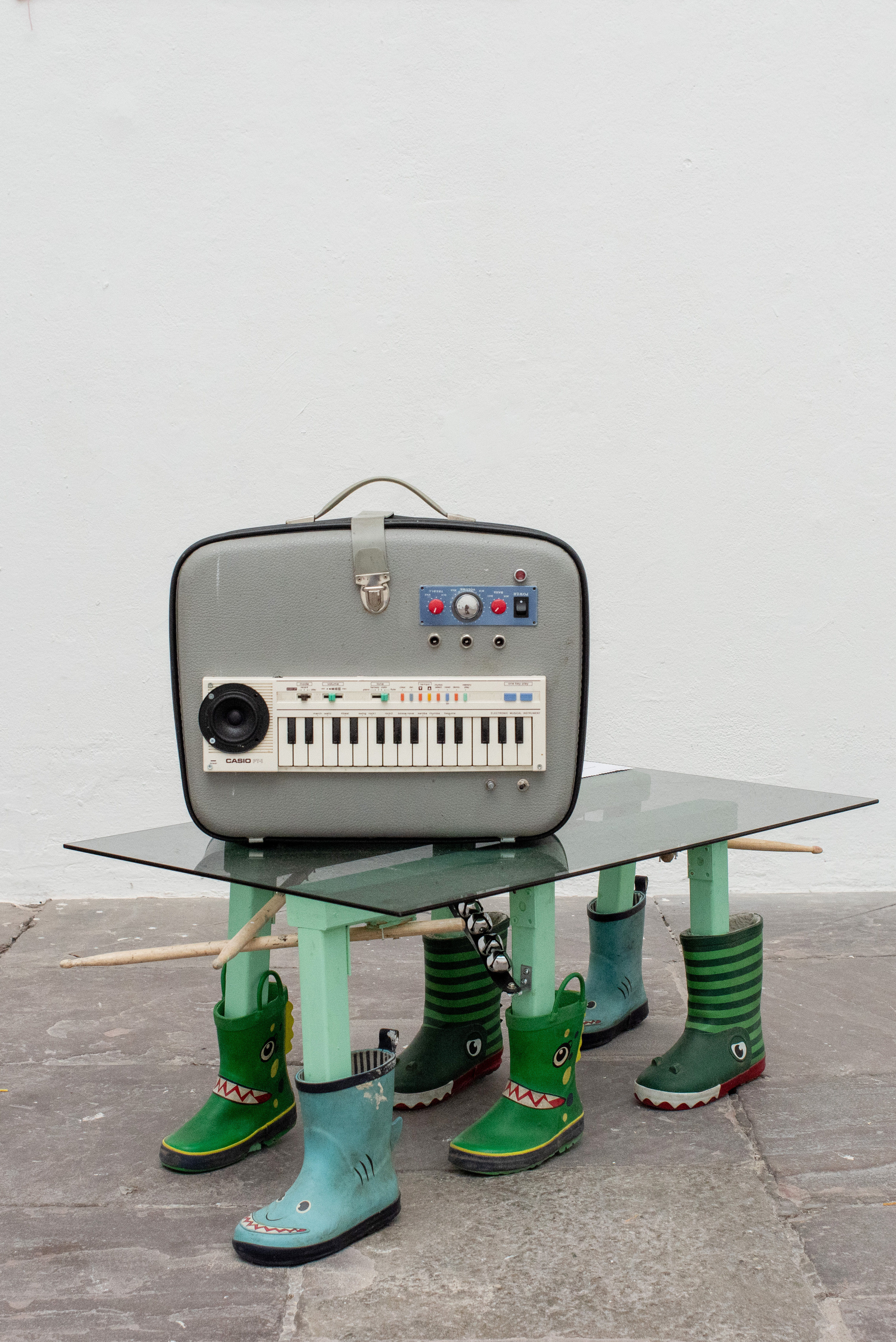Weekend on Isle of Portland, Installation, Cement and iron, 2023