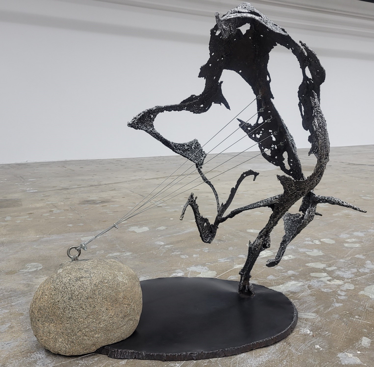 Weekend on Isle of Portland, Installation, Cement and iron, 2023