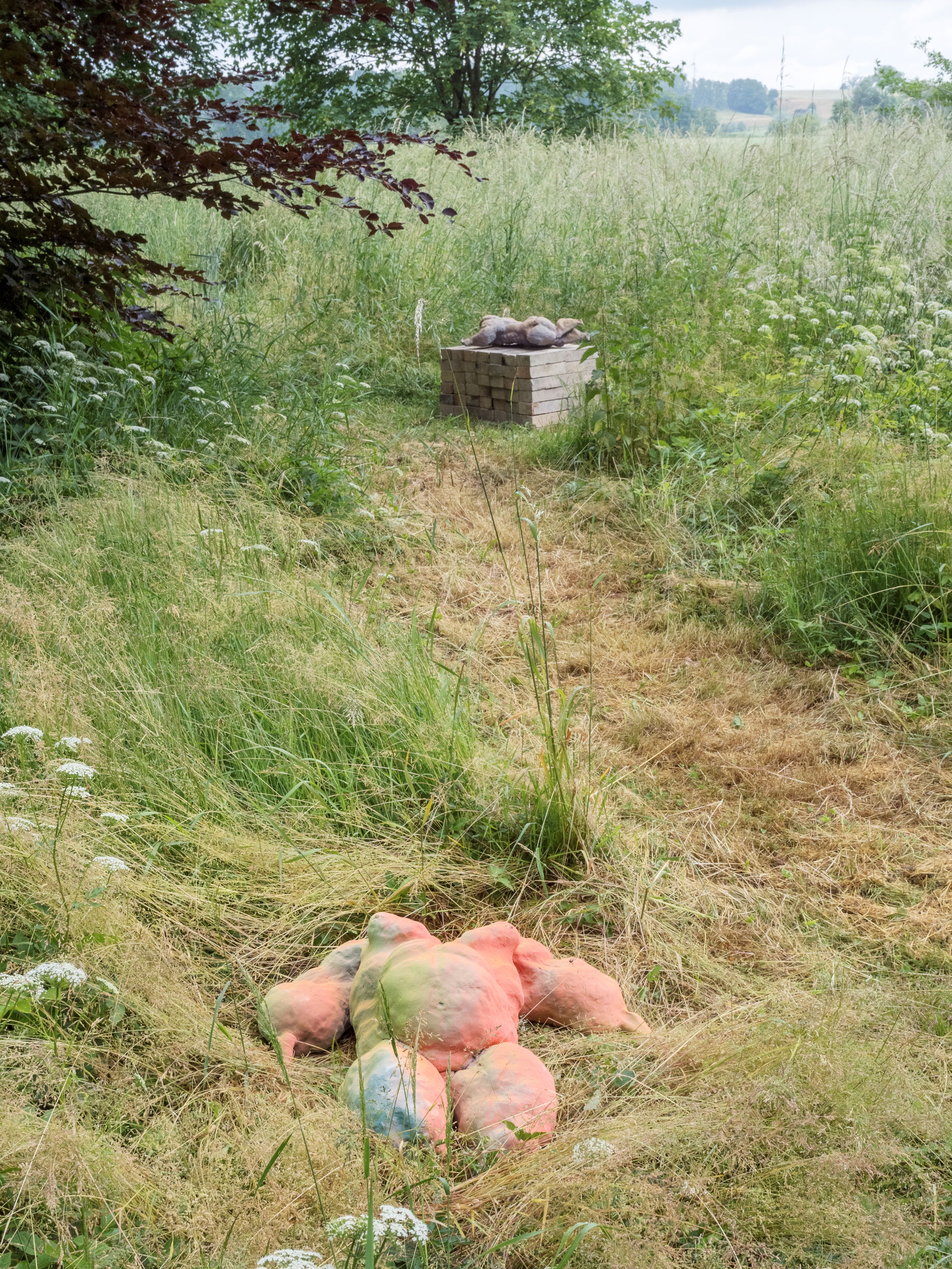 Weekend on Isle of Portland, Installation, Cement and iron, 2023