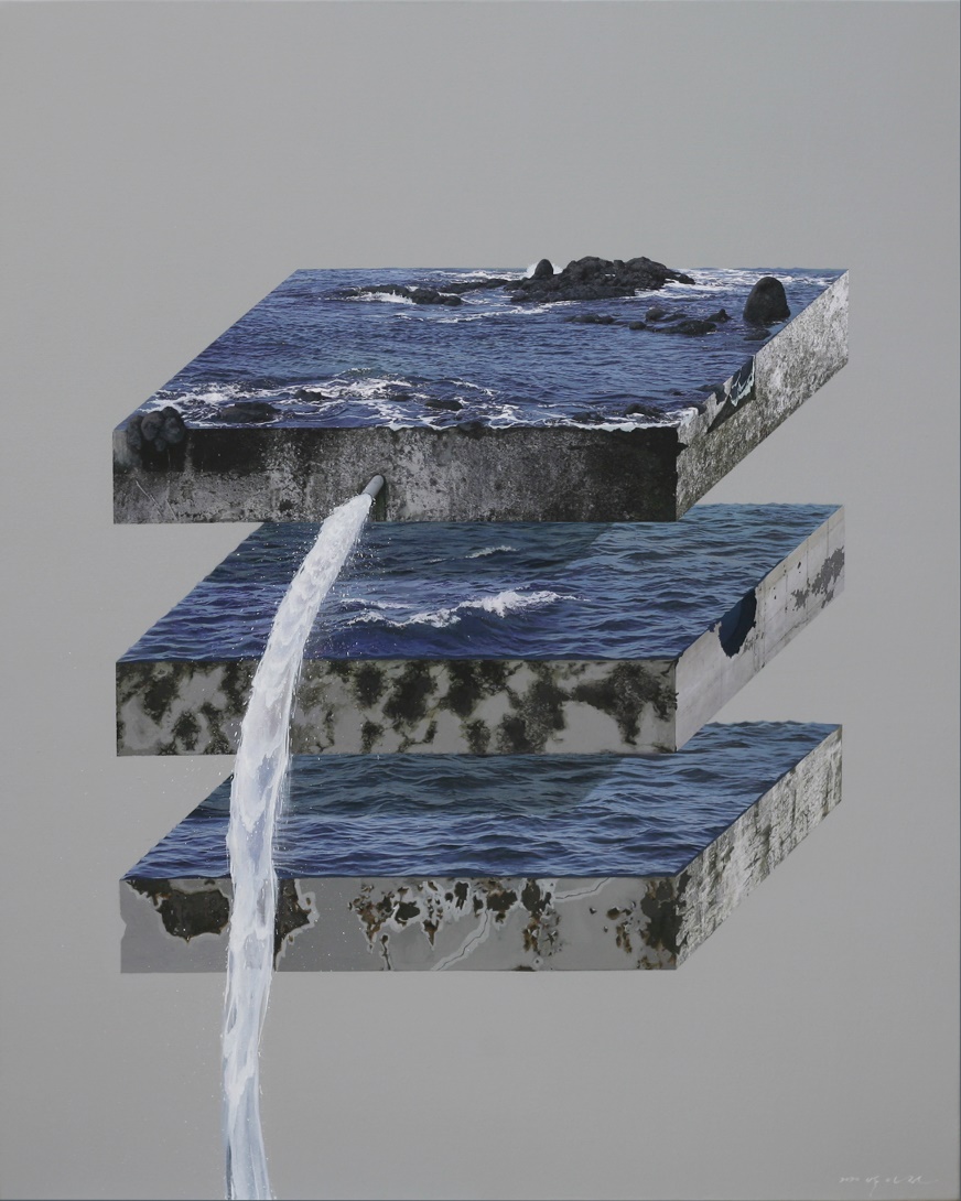 Weekend on Isle of Portland, Installation, Cement and iron, 2023