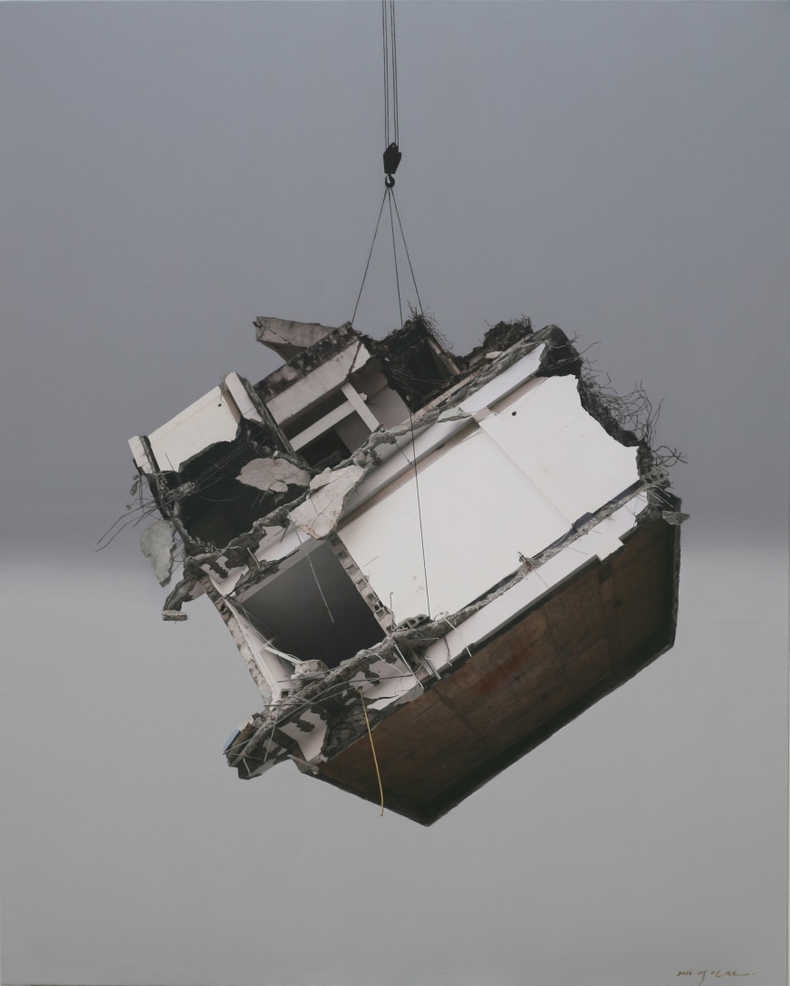 Weekend on Isle of Portland, Installation, Cement and iron, 2023