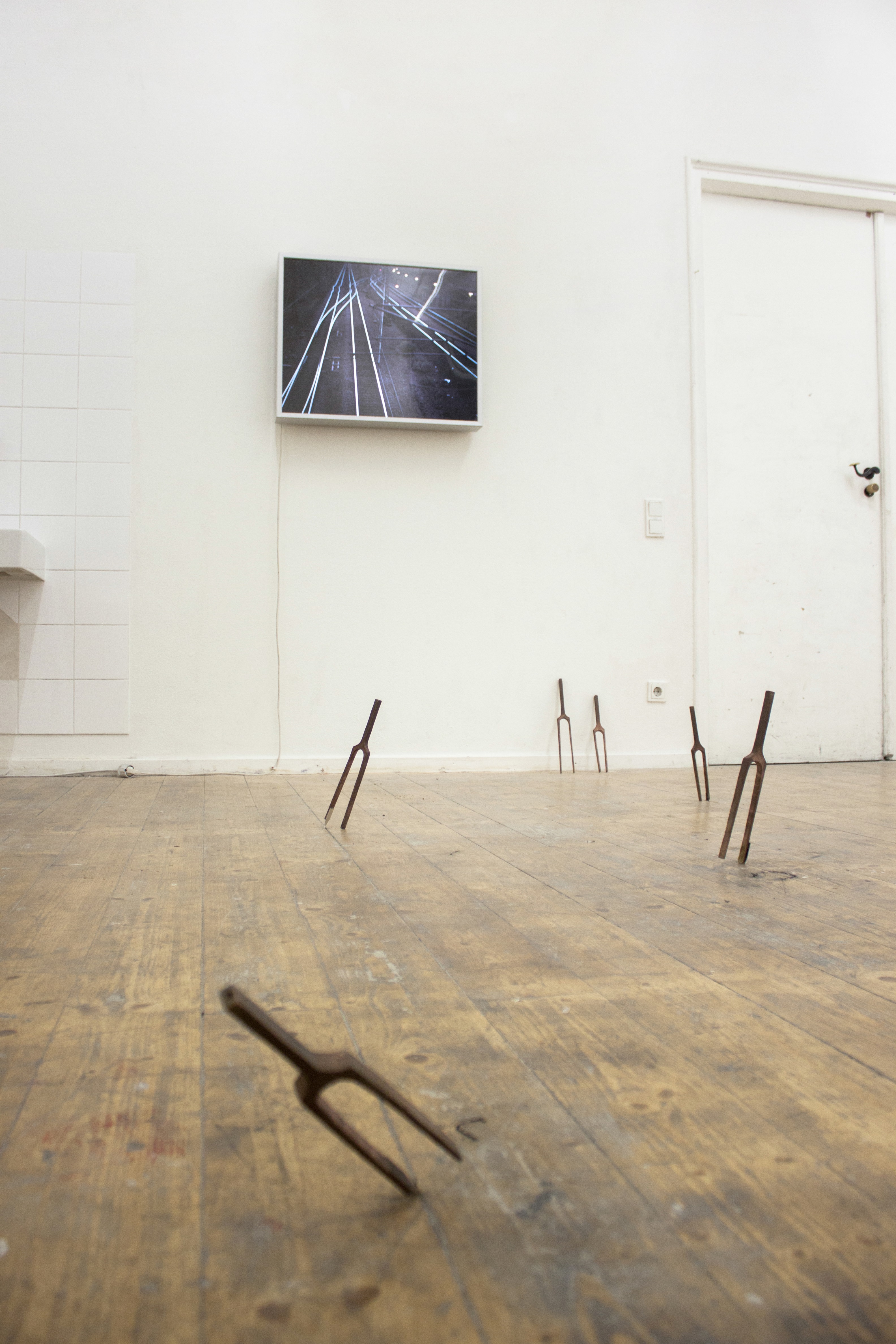 Weekend on Isle of Portland, Installation, Cement and iron, 2023