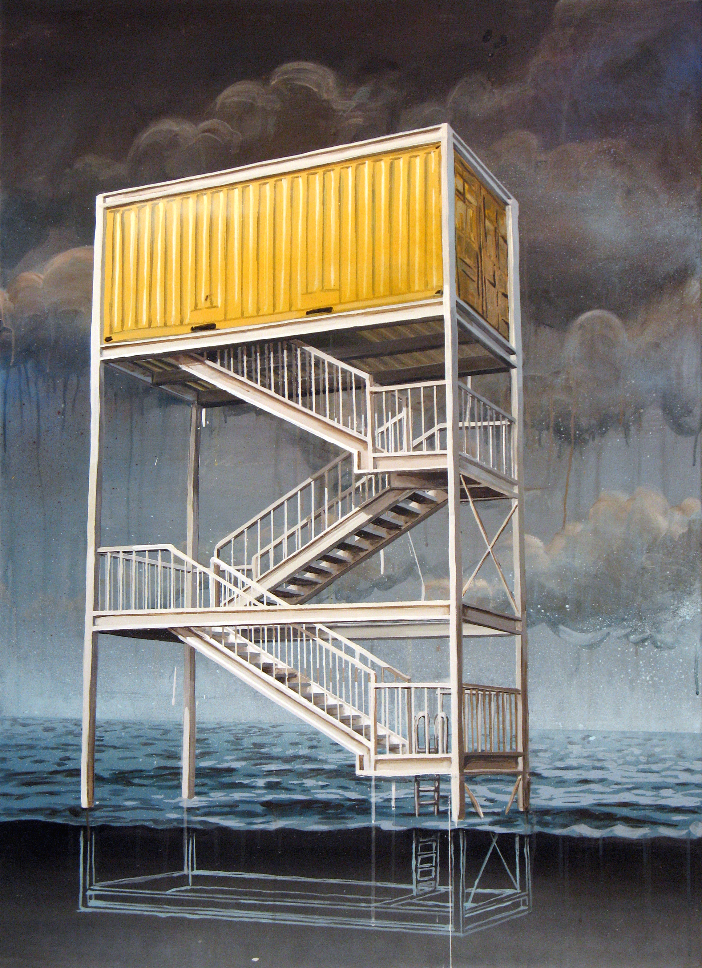 Weekend on Isle of Portland, Installation, Cement and iron, 2023