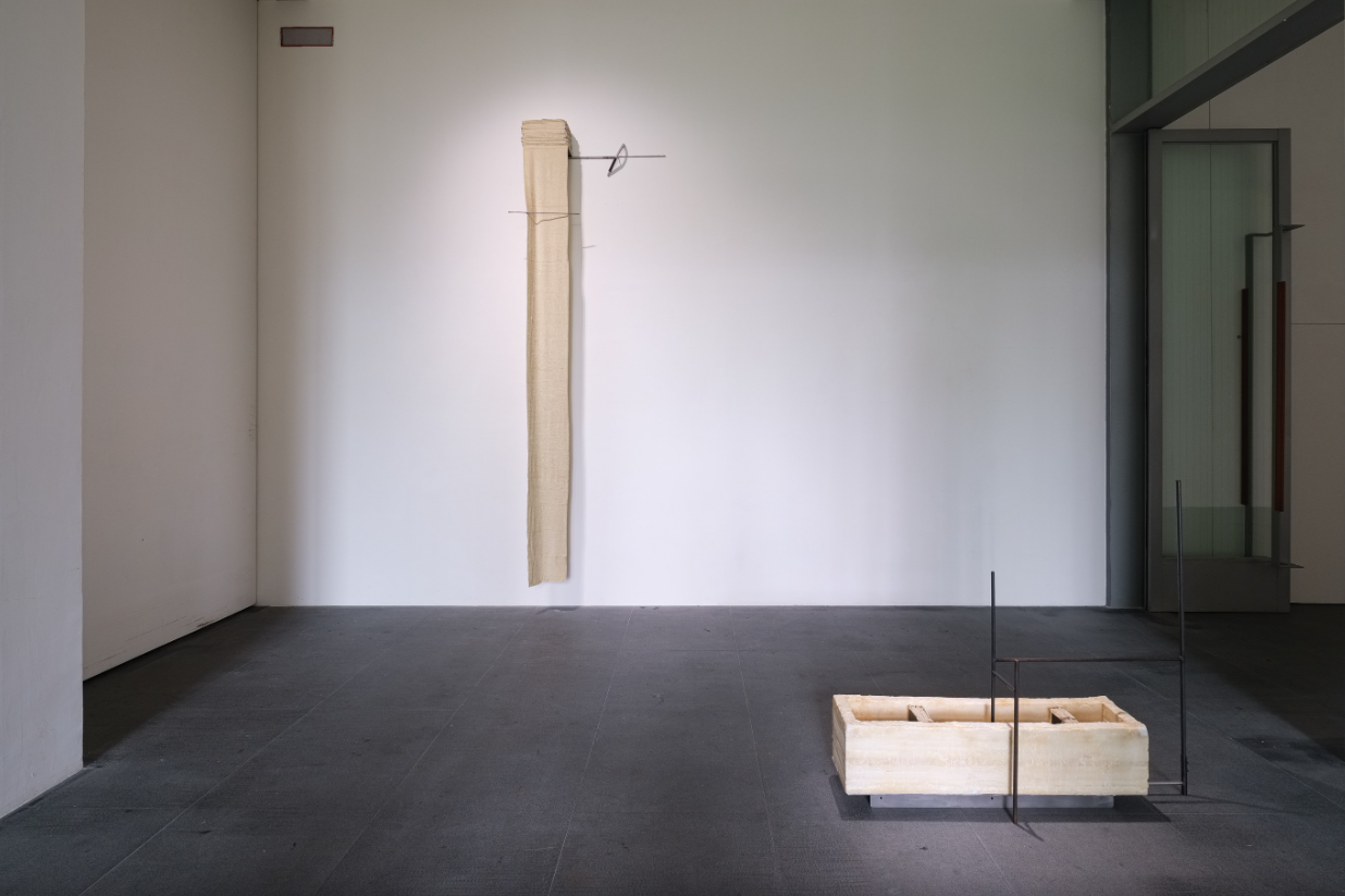 Weekend on Isle of Portland, Installation, Cement and iron, 2023