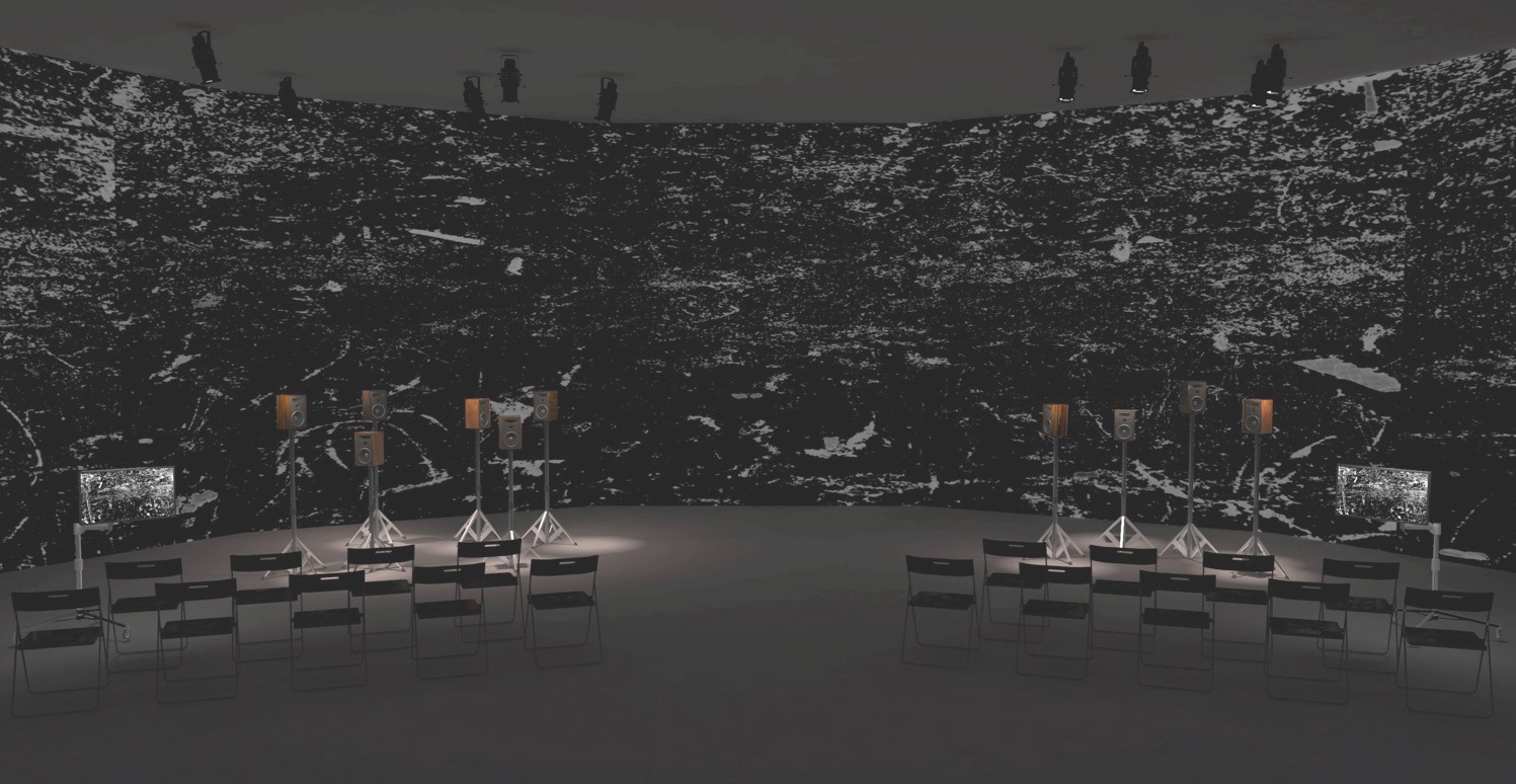 Weekend on Isle of Portland, Installation, Cement and iron, 2023