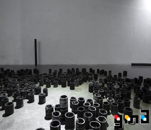 Weekend on Isle of Portland, Installation, Cement and iron, 2023