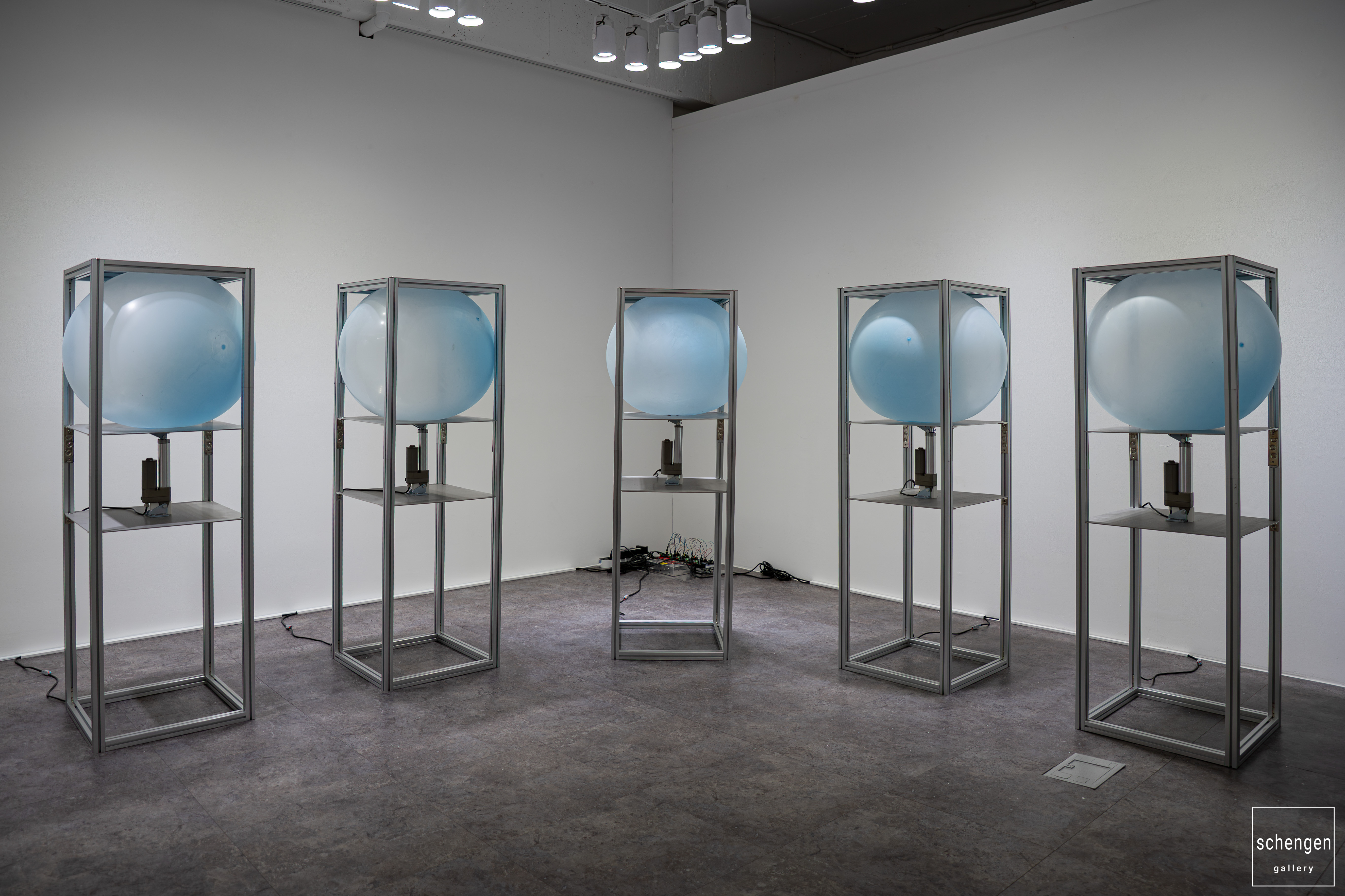 Weekend on Isle of Portland, Installation, Cement and iron, 2023