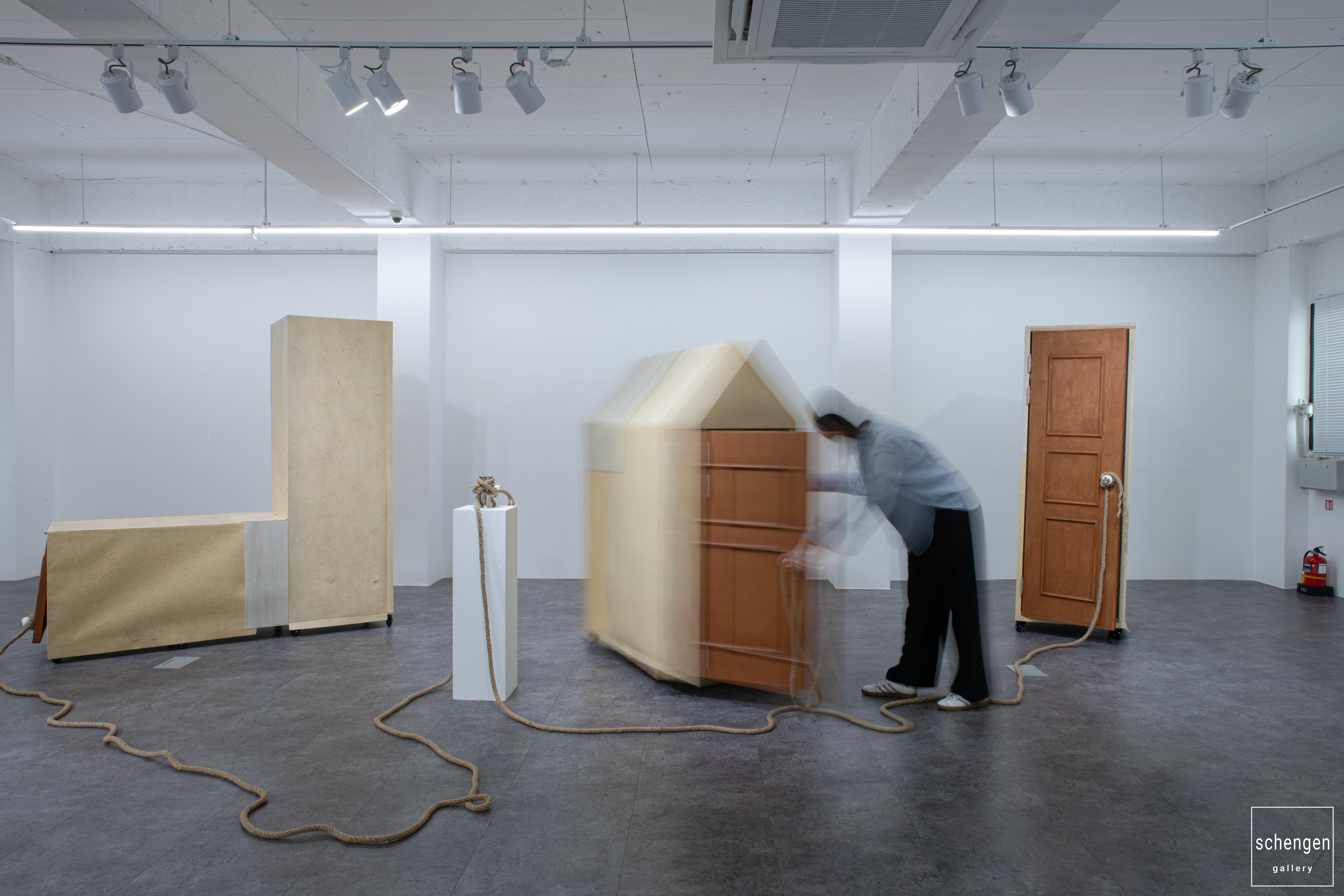 Weekend on Isle of Portland, Installation, Cement and iron, 2023