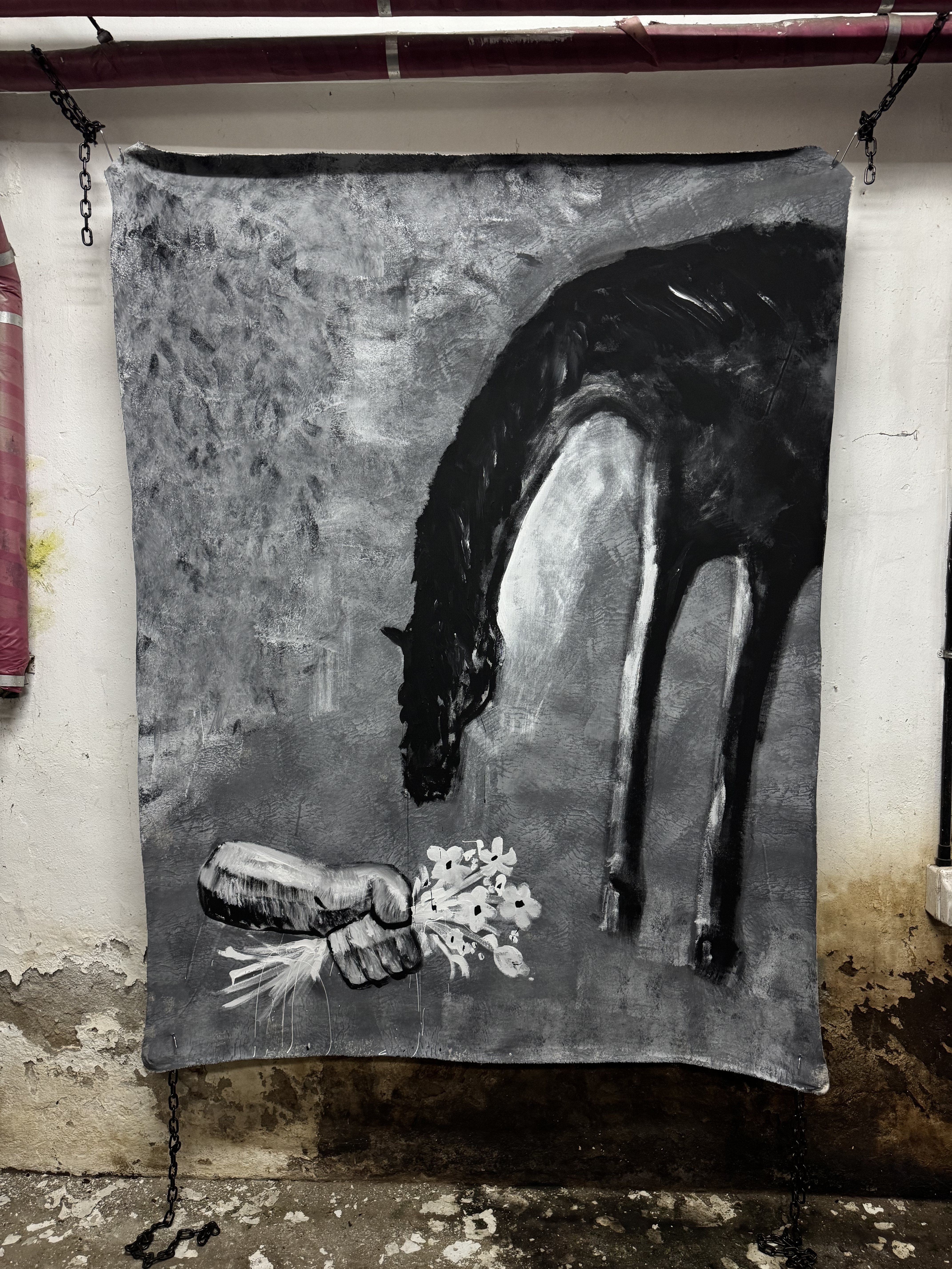 Weekend on Isle of Portland, Installation, Cement and iron, 2023