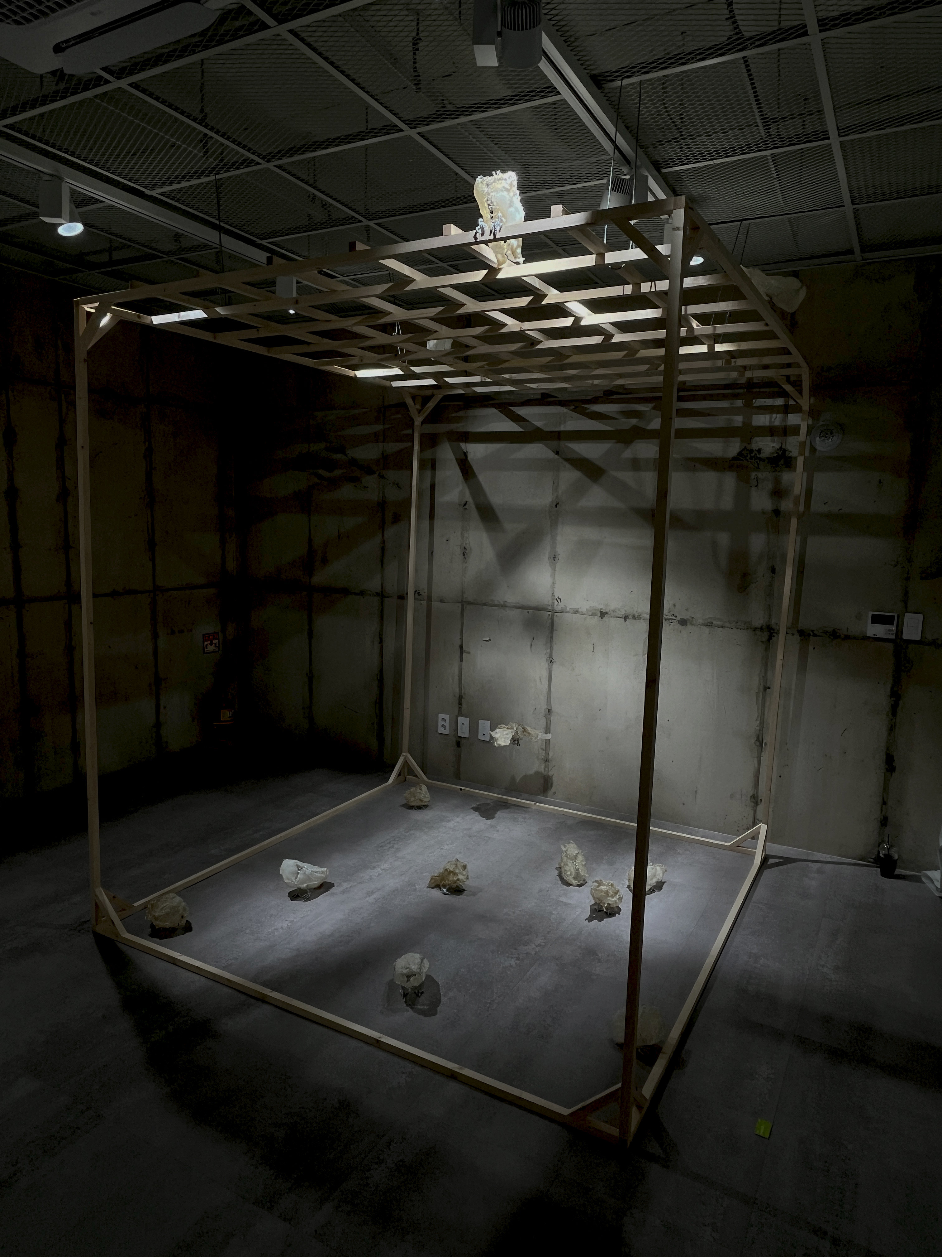Weekend on Isle of Portland, Installation, Cement and iron, 2023