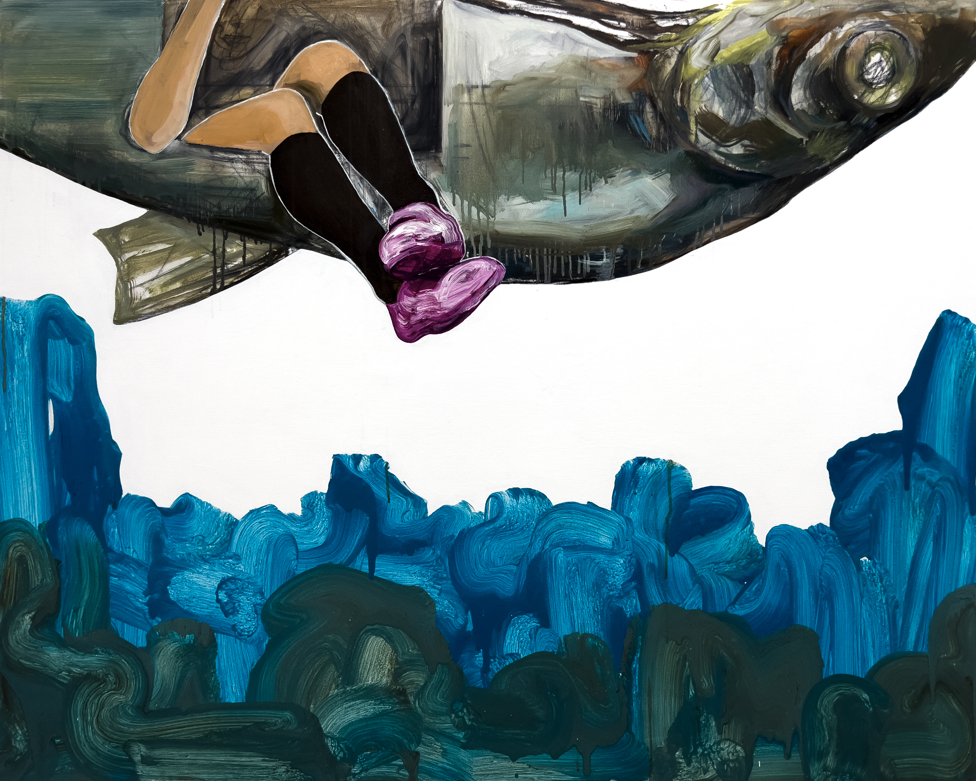 Weekend on Isle of Portland, Installation, Cement and iron, 2023