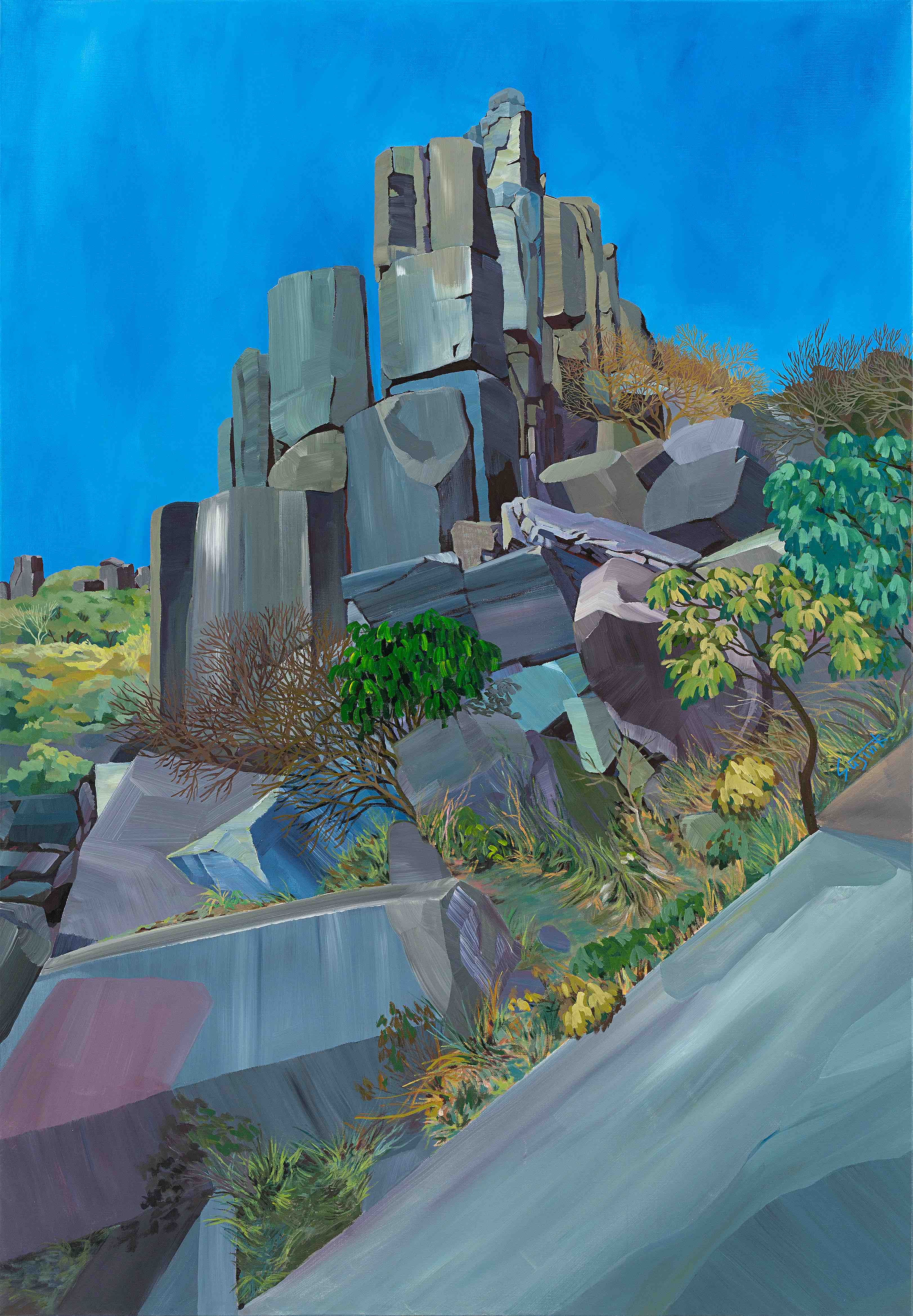 Weekend on Isle of Portland, Installation, Cement and iron, 2023