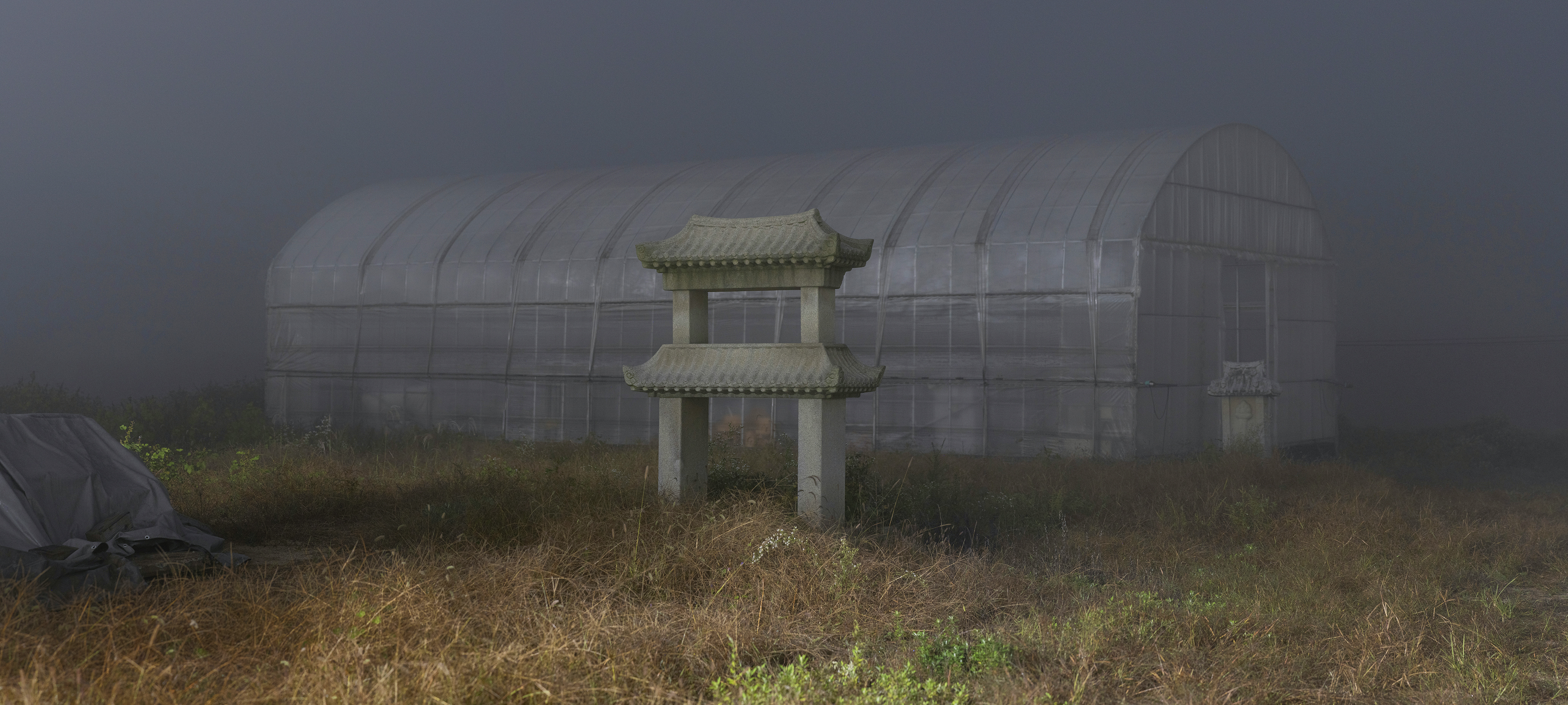 Weekend on Isle of Portland, Installation, Cement and iron, 2023
