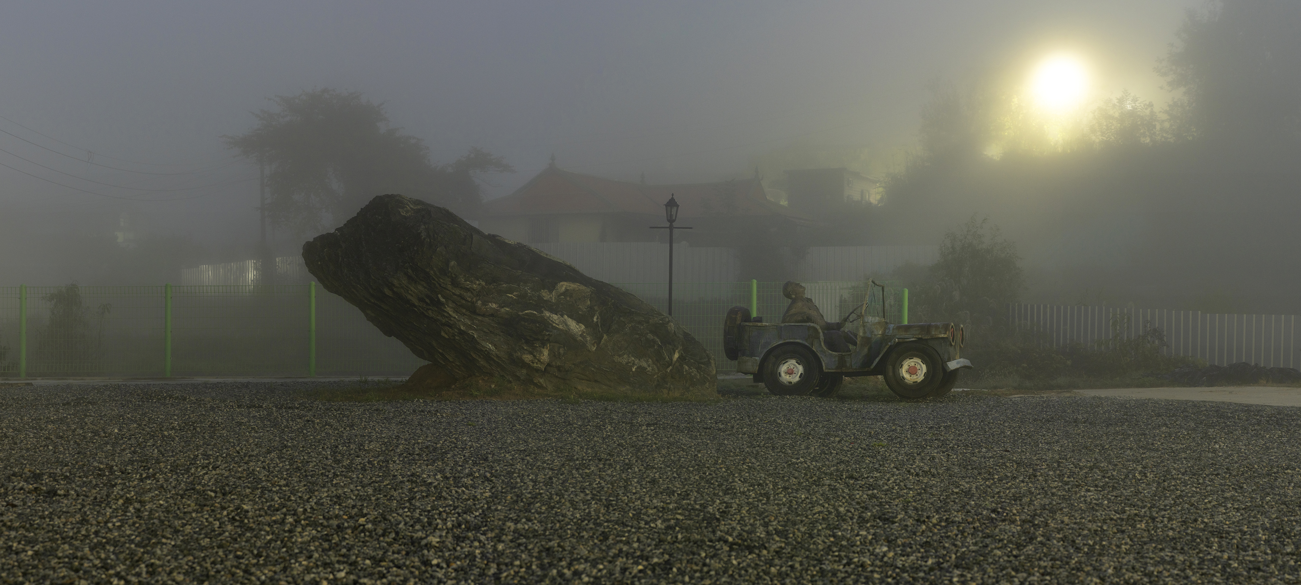 Weekend on Isle of Portland, Installation, Cement and iron, 2023