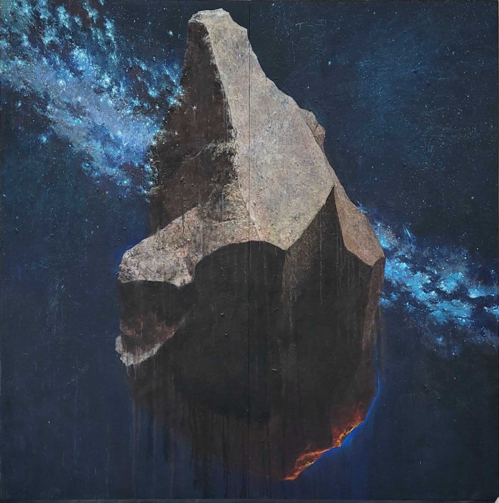 Weekend on Isle of Portland, Installation, Cement and iron, 2023