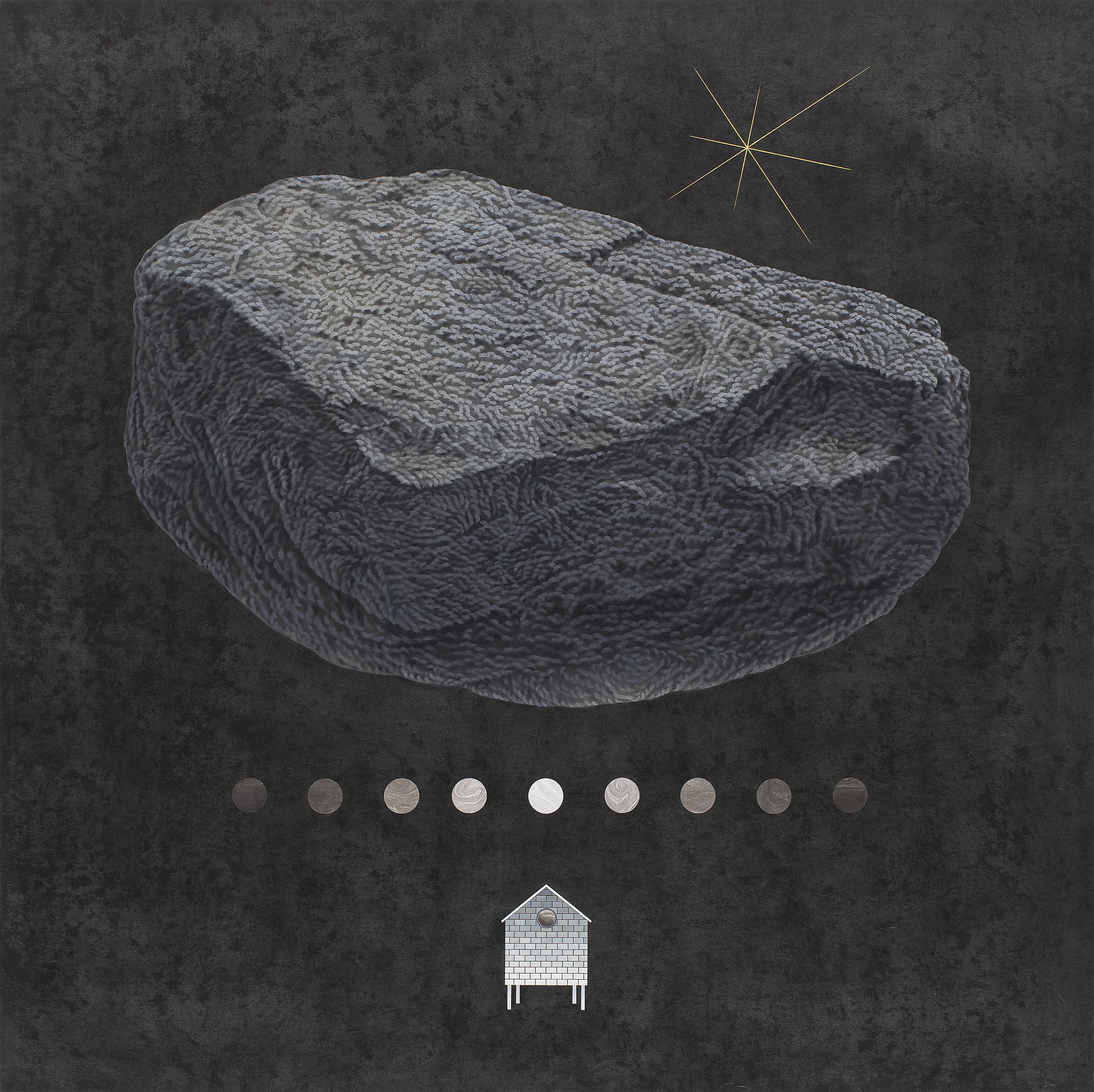 Weekend on Isle of Portland, Installation, Cement and iron, 2023