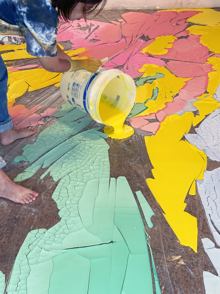 Weekend on Isle of Portland, Installation, Cement and iron, 2023