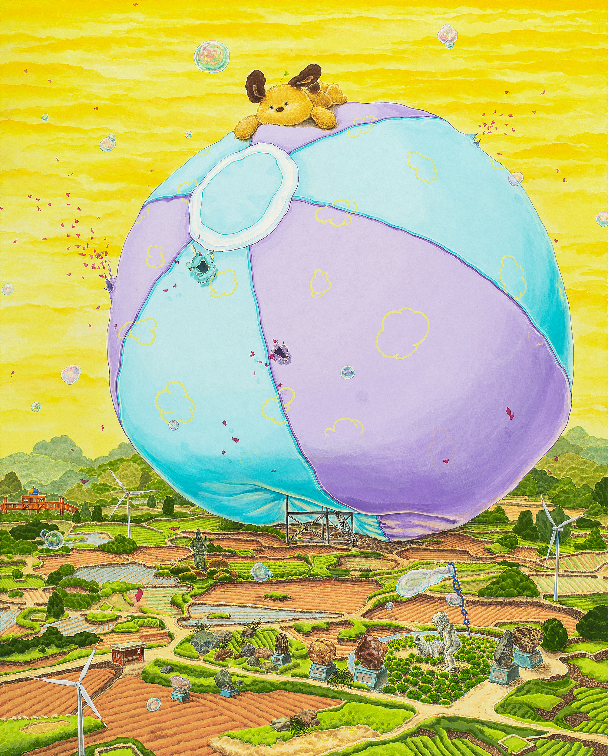 Weekend on Isle of Portland, Installation, Cement and iron, 2023