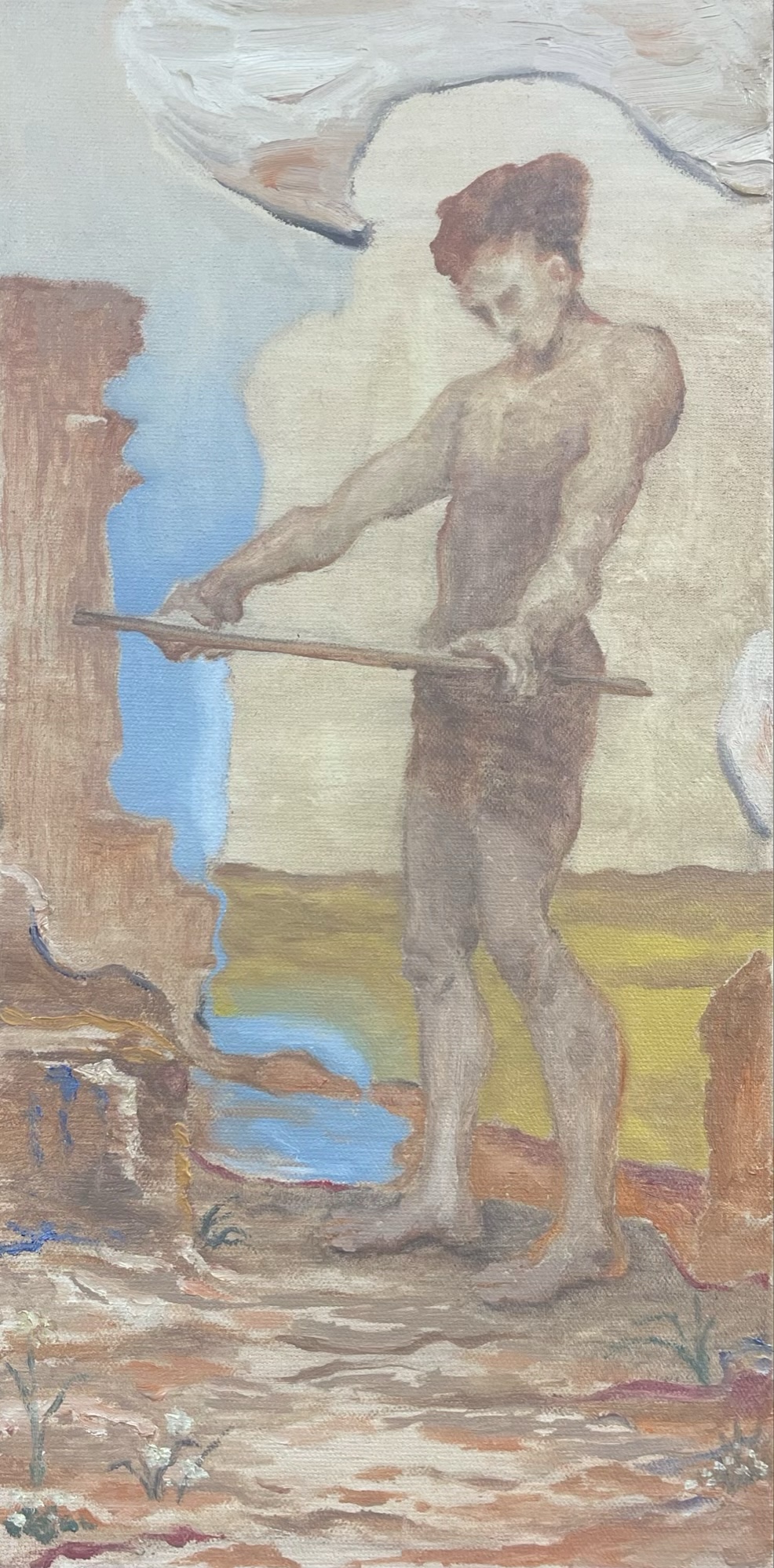 Weekend on Isle of Portland, Installation, Cement and iron, 2023