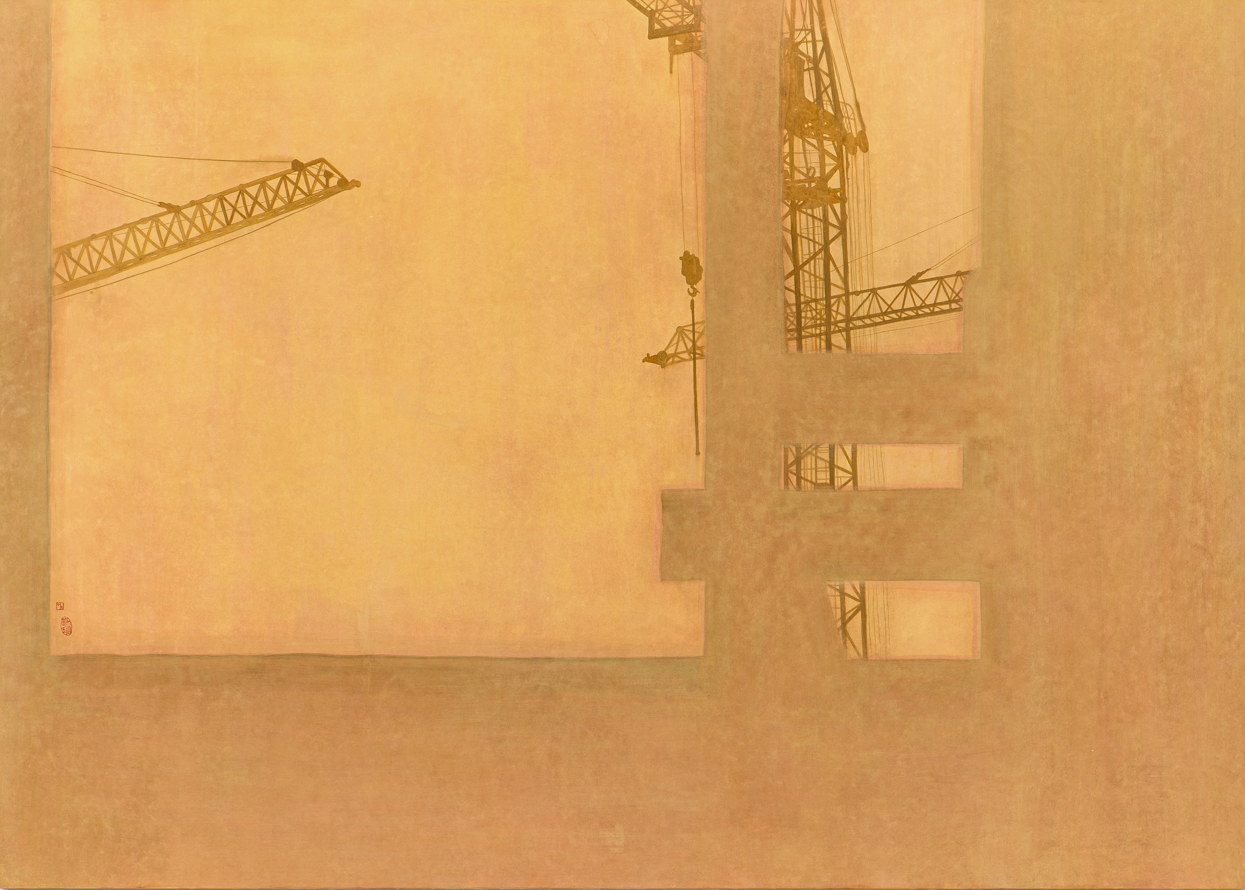 Weekend on Isle of Portland, Installation, Cement and iron, 2023