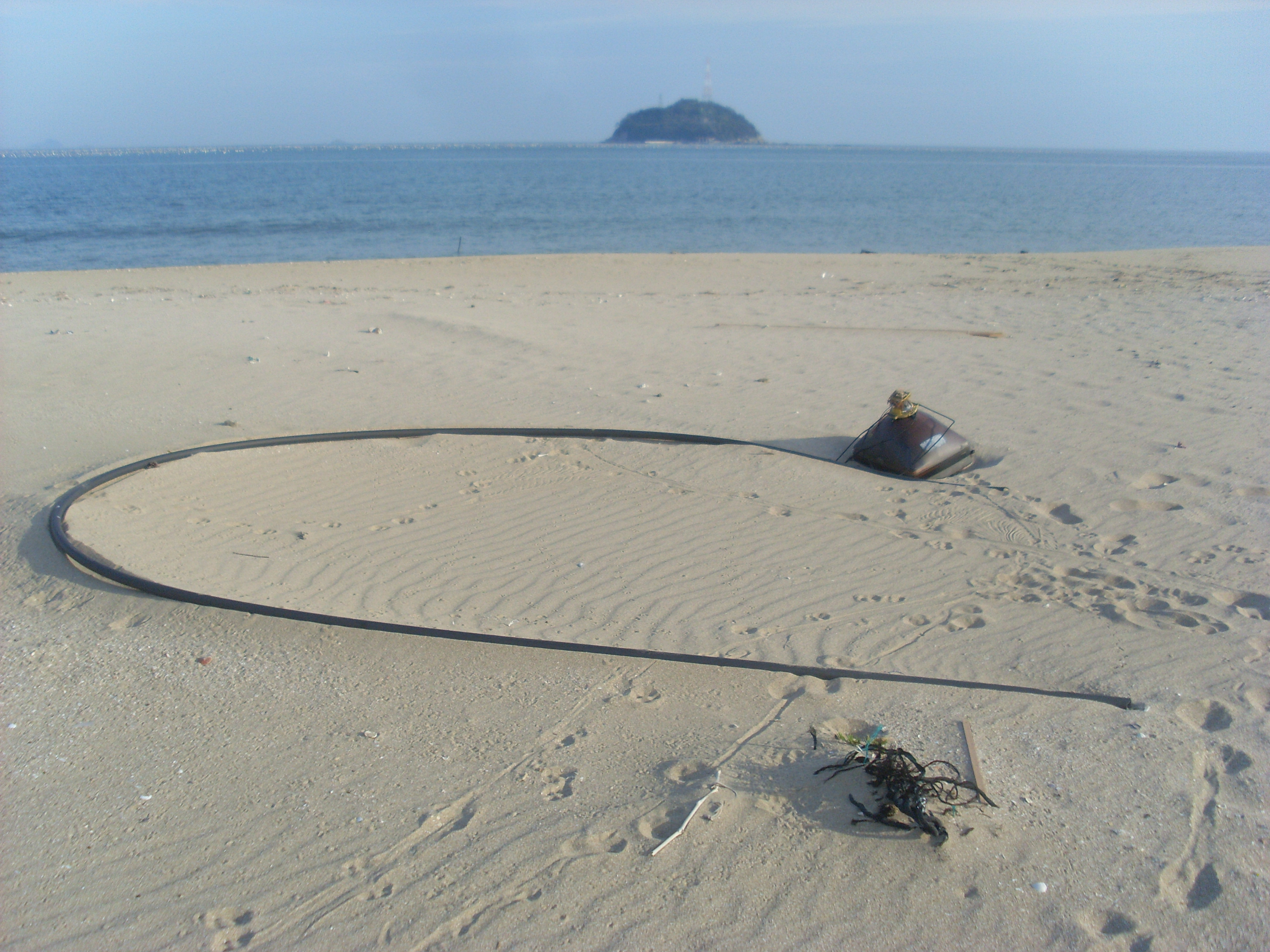 Weekend on Isle of Portland, Installation, Cement and iron, 2023